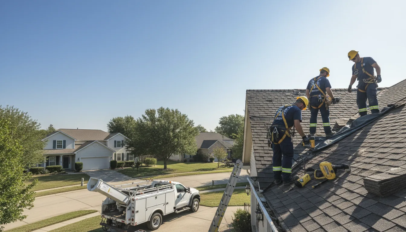 Hail Damage Roof Repair in Hardenville, MO
